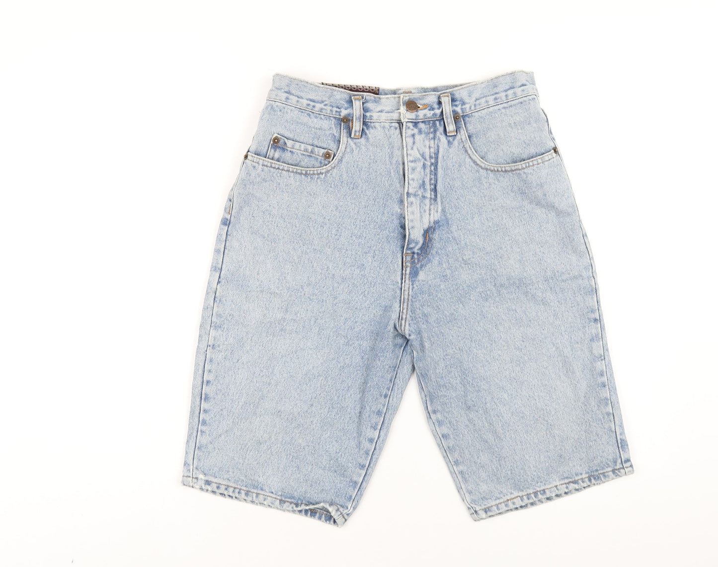 Pepe Jeans Mens Blue Cotton Bermuda Shorts Size 30 in L12 in Regular Zip