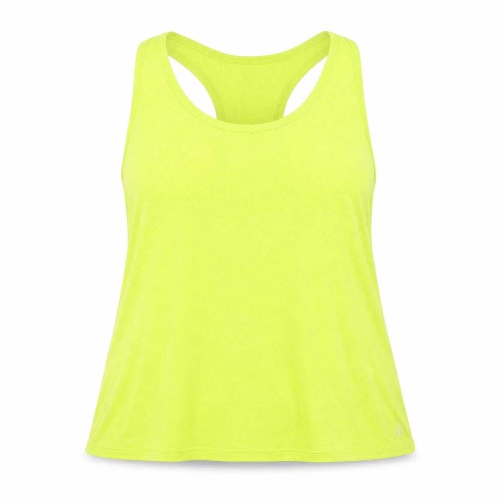 Goodmove Womens Green Polyester Basic Tank Size 18 Round Neck Pullover