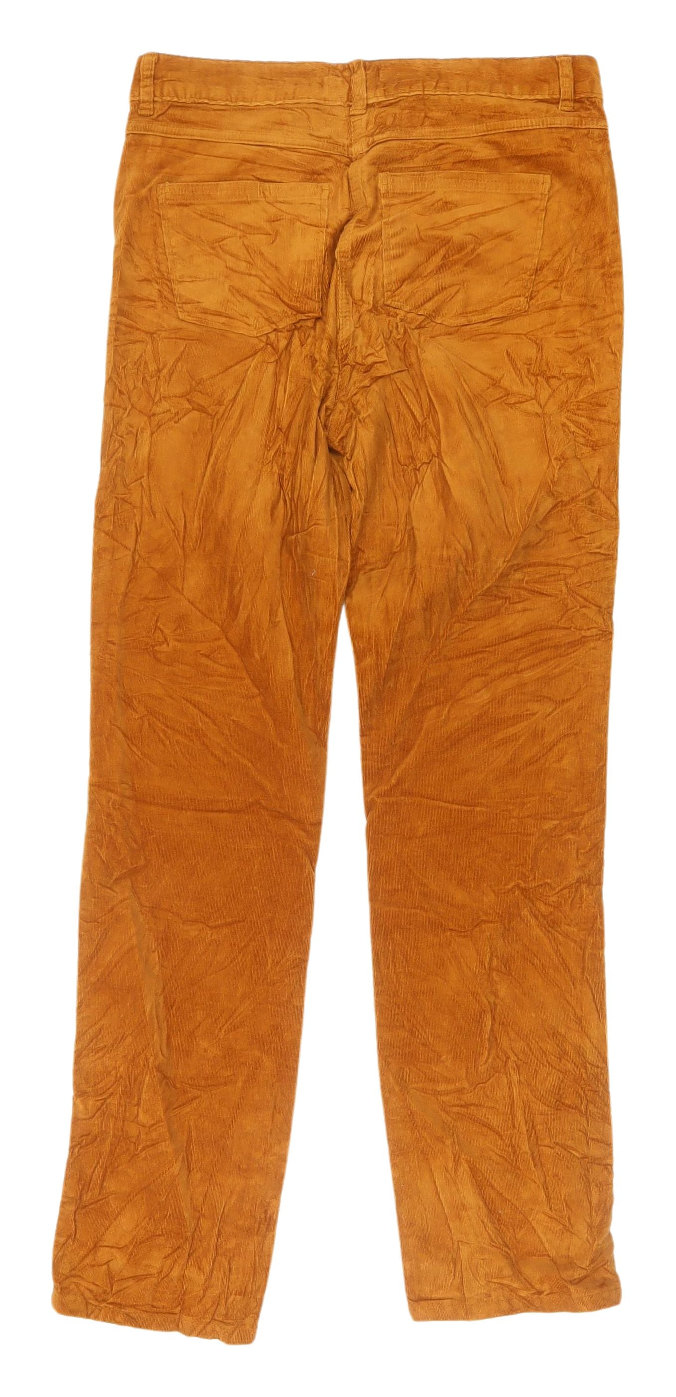 Marks and Spencer Women's Brown Straight Trousers Size 10