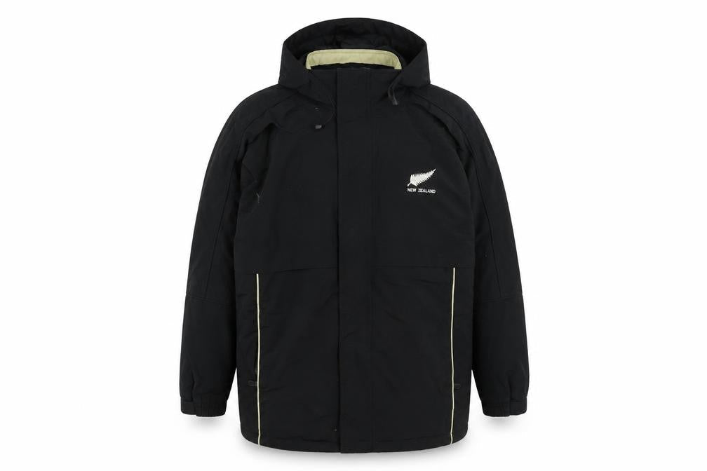 Essentials Men's Black Hooded Parka Jacket Large