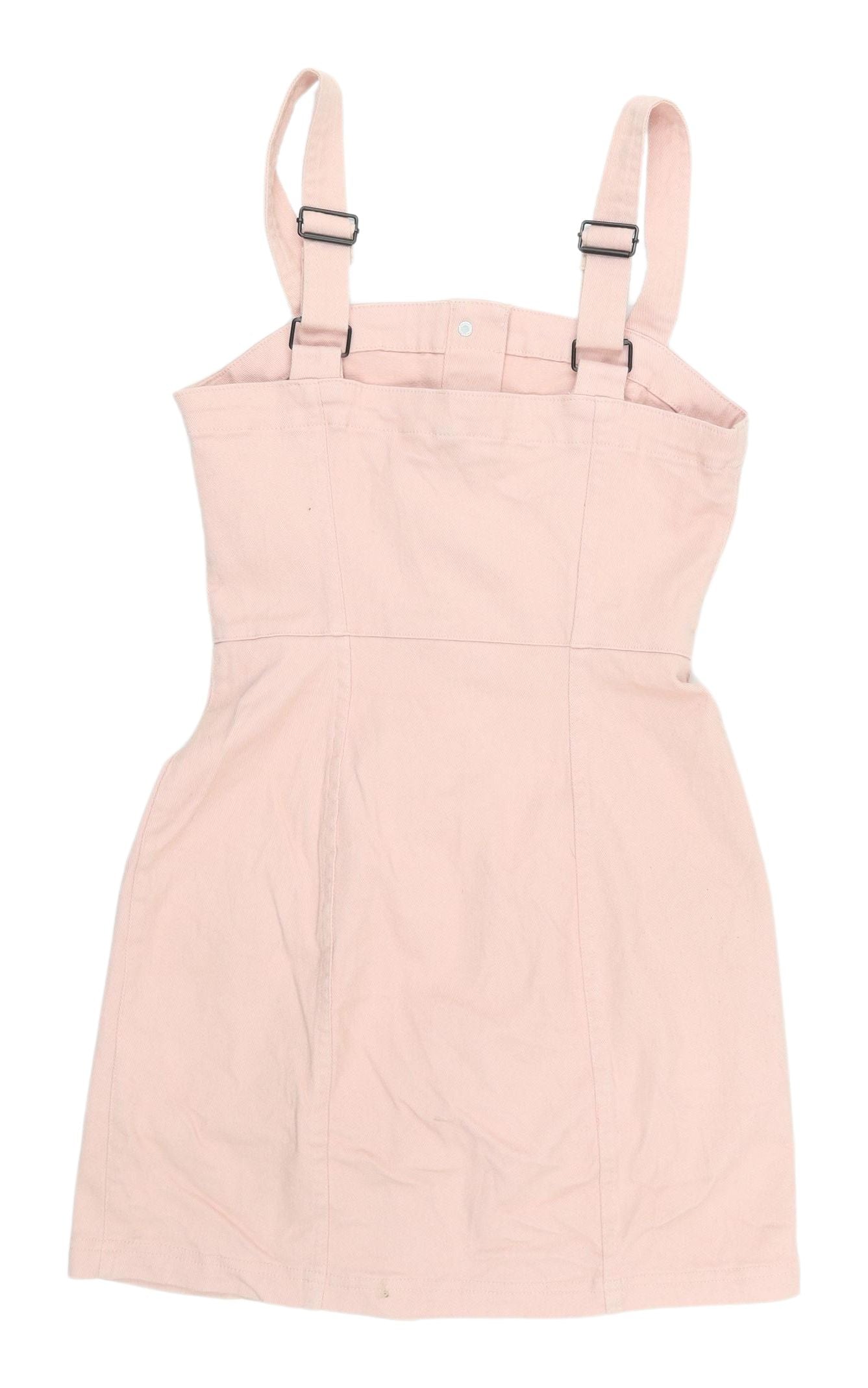 H&M Pink Pinafore Dress, Size 6, Women's Casual Style