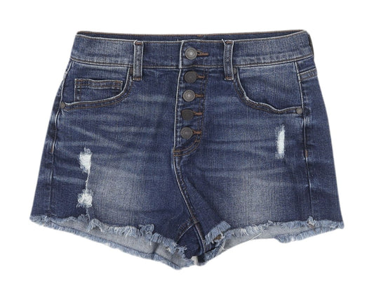 Refuge Women's Blue Denim Cut-Off Shorts Size 4