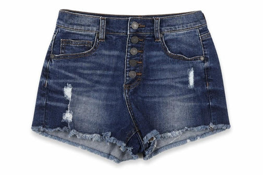 Refuge Women's Blue Denim Cut-Off Shorts Size 4