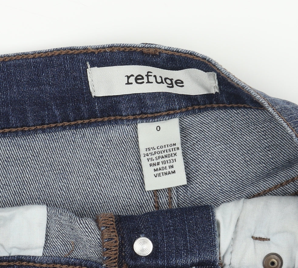 Refuge Women's Blue Denim Cut-Off Shorts Size 4