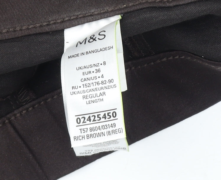 Marks and Spencer Women's Brown Ankle-Length Jeans