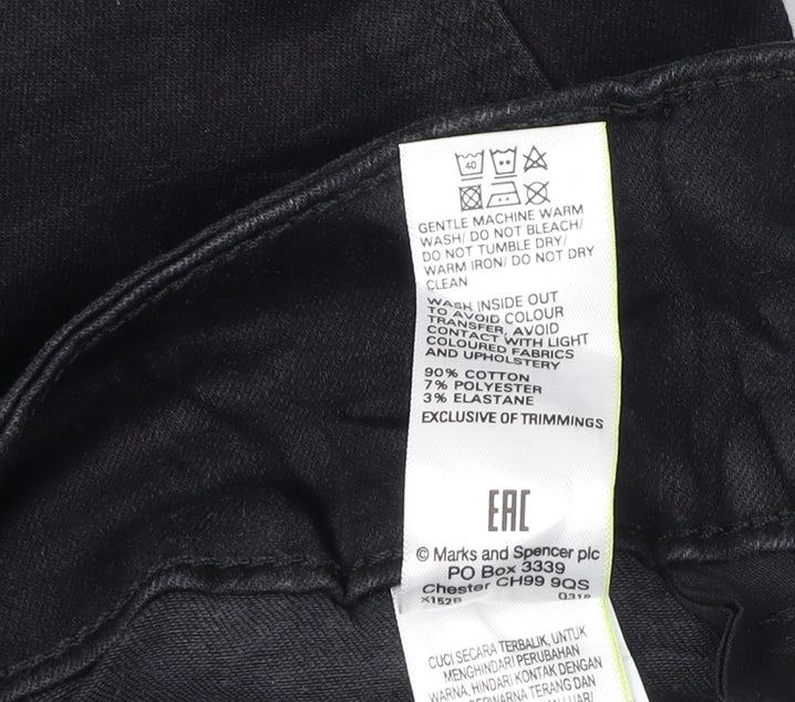 Marks and Spencer Women's Black Straight Jeans