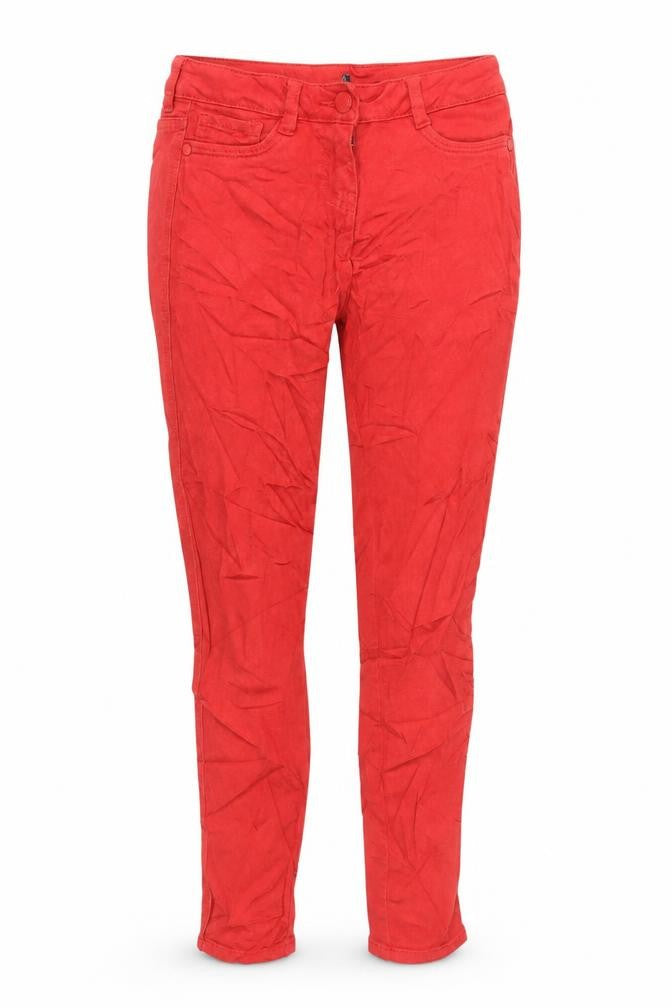 Next Women’s Red Jeans Size 8 with Button Closure