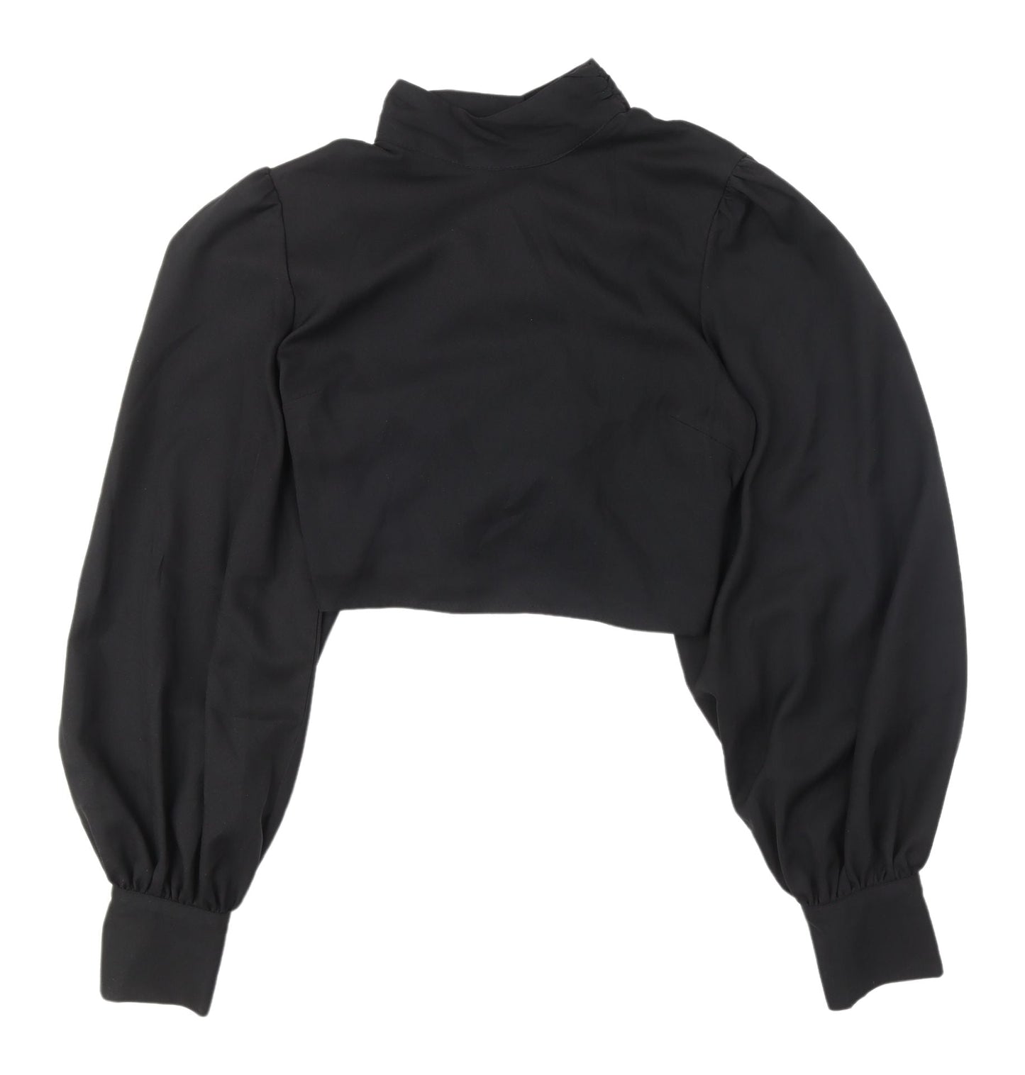In The Style Women's Black Cropped Blouse, Size 10