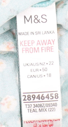 Marks and Spencer Women's Floral Camisole Tank Top UK 22