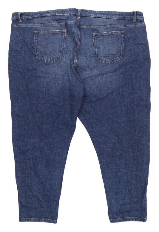 Marks and Spencer Blue Relaxed Straight Jeans, Size 32