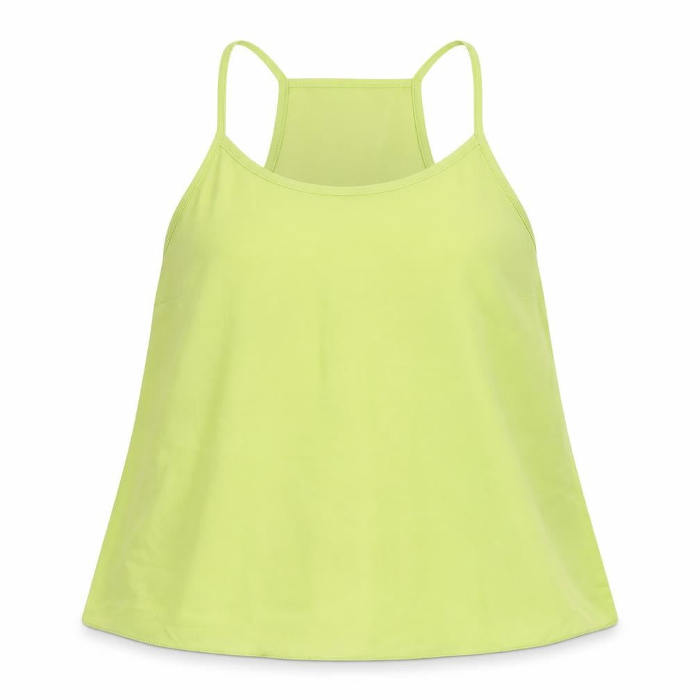 New Look Women's Green Tank Top - Size 8