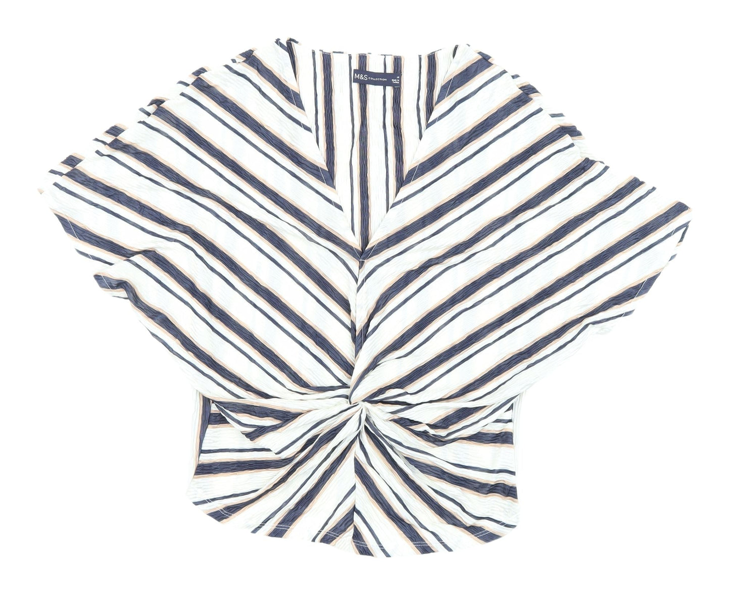 Marks and Spencer Women's Striped Cropped Blouse