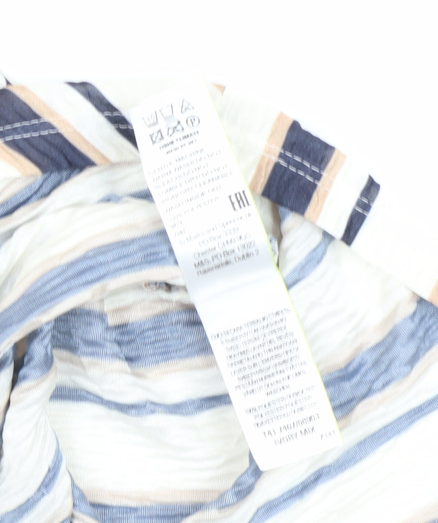 Marks and Spencer Women's Striped Cropped Blouse