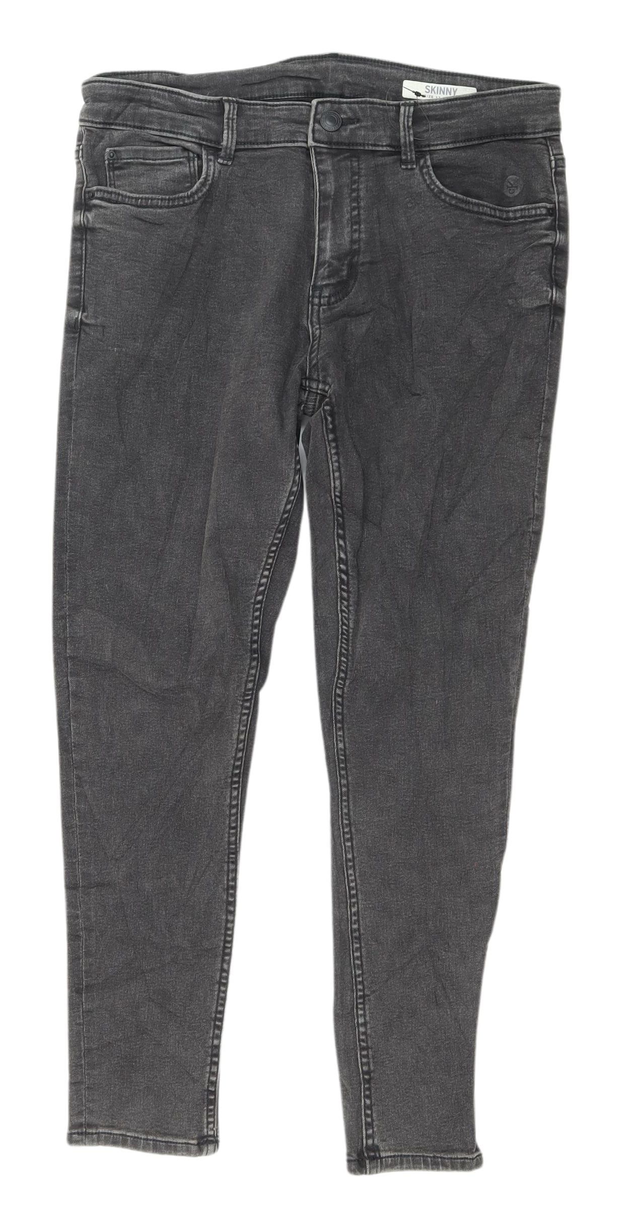 Marks and Spencer Black Skinny Jeans, Size 12, Women's