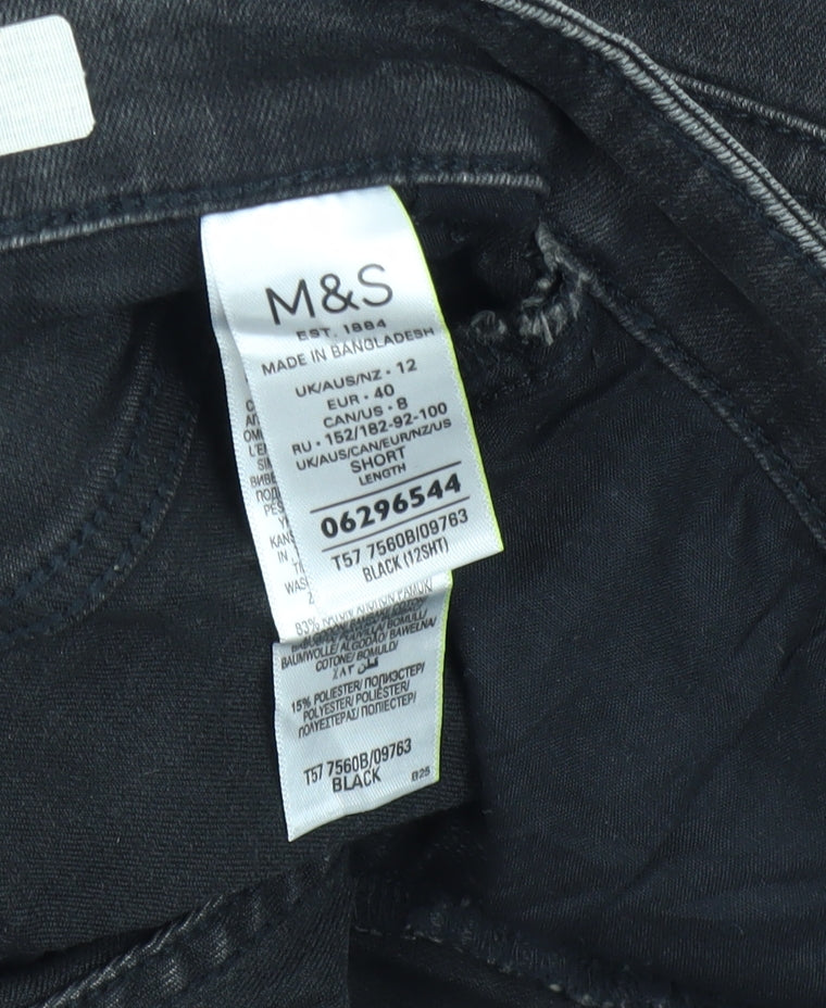 Marks and Spencer Women's Black Skinny Jeans Size 12