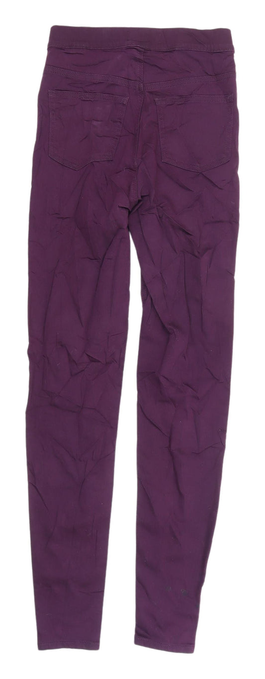 Marks and Spencer Women's Purple Jeggings - Size 6