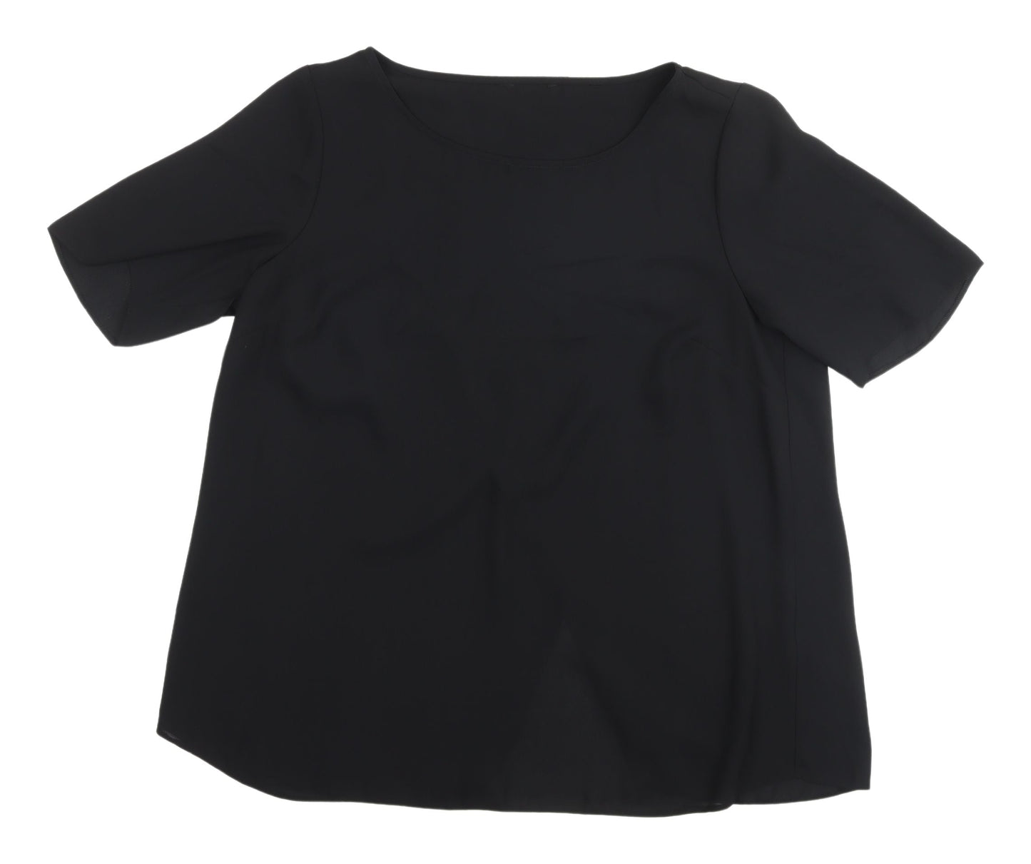 Label Be Women's Black Blouse - Size 14, Casual Essential