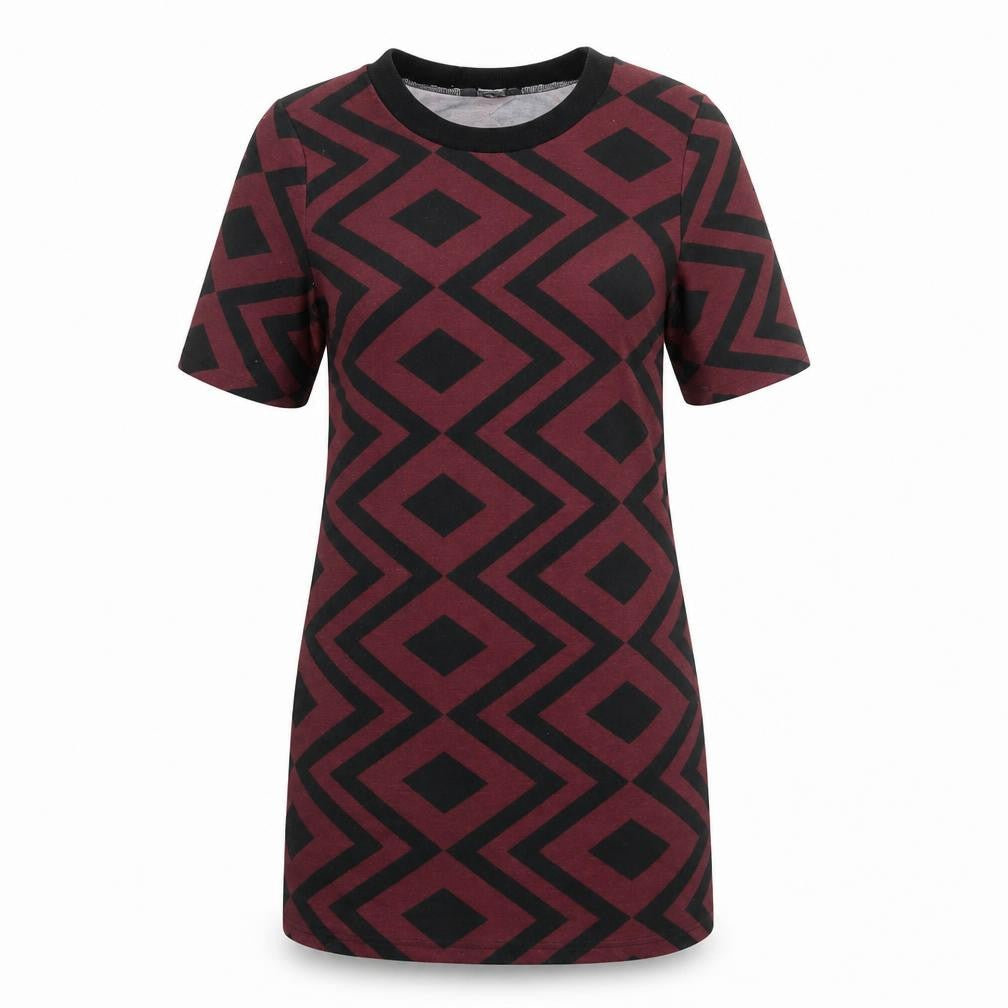 Dorothy Perkins Women's Geometric T-Shirt Dress, Size 12