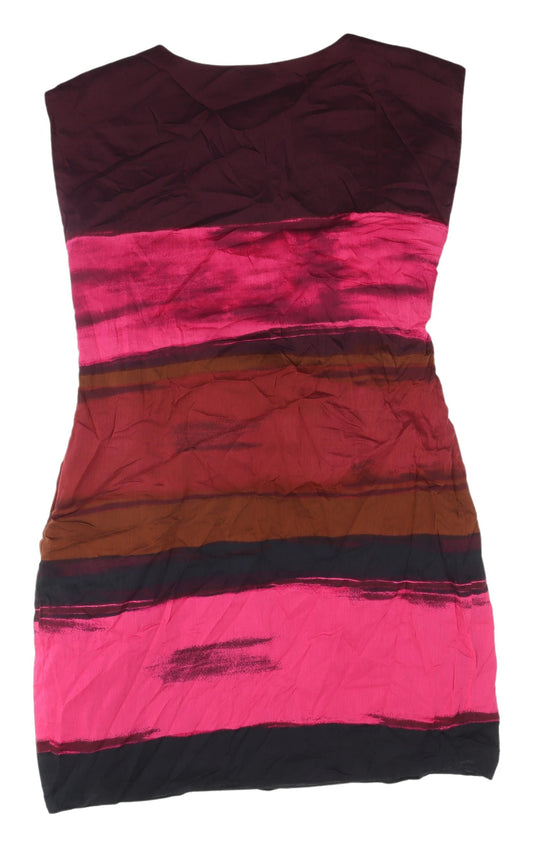 Laura Ashley Women's Multicoloured Dress, Size 16, Cotton Silk