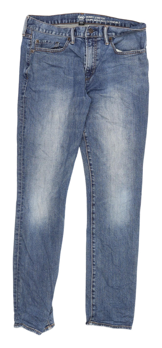 Gap Men's Blue Skinny Stretch Jeans 30 Waist