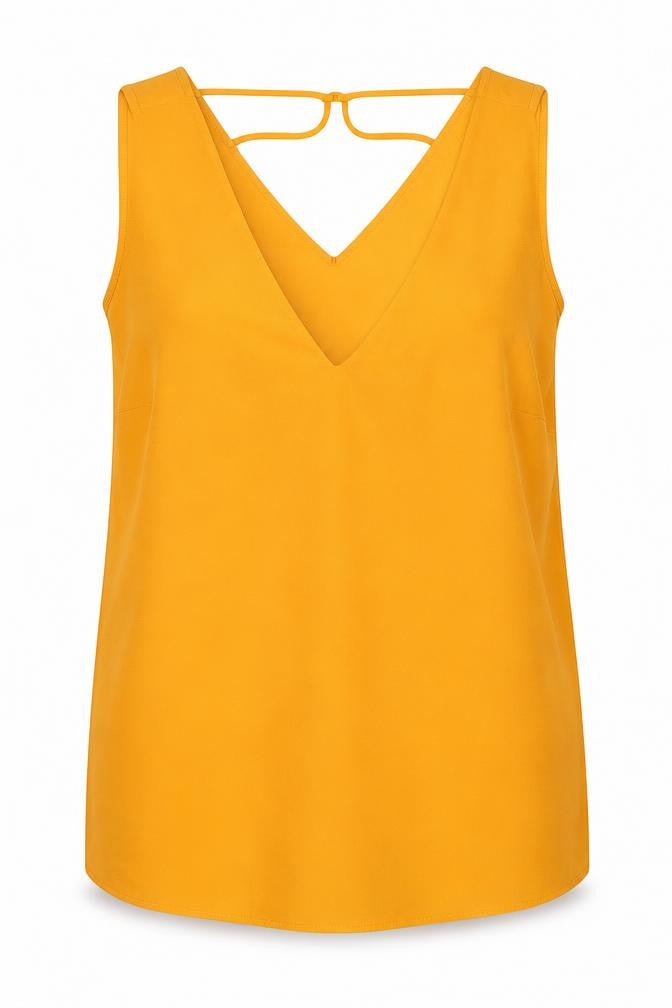 Dorothy Perkins Women’s Orange V-Neck Tank Top