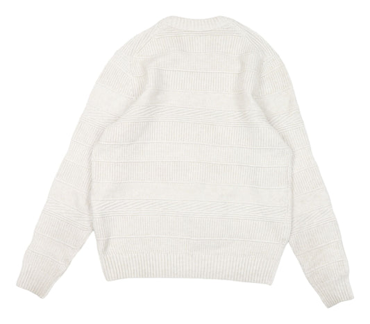 Marks and Spencer Men's Ivory Pullover Sweater L