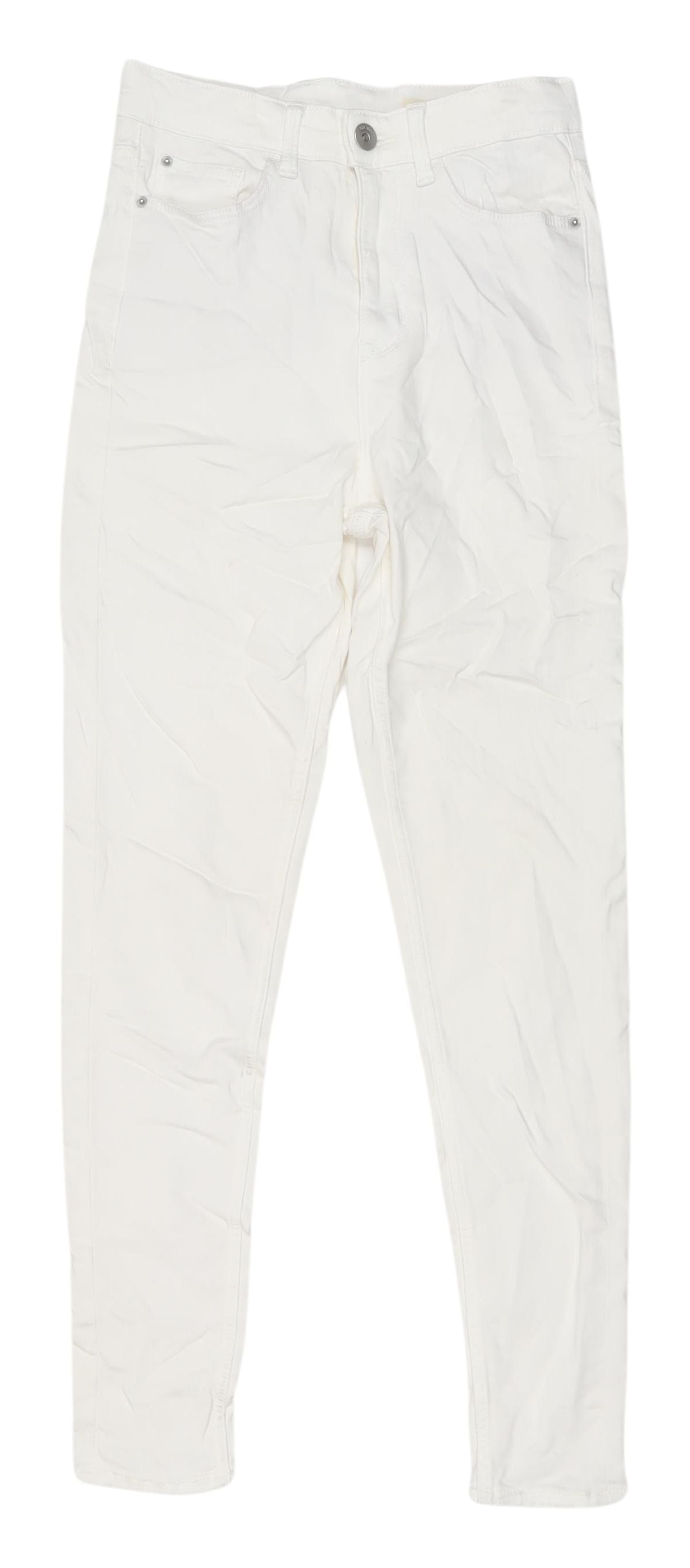 Marks & Spencer Women's White Canvas Jeans Size 8