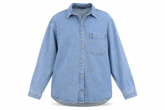Boohoo Women's Blue Denim Jacket UK 6 Casual Style