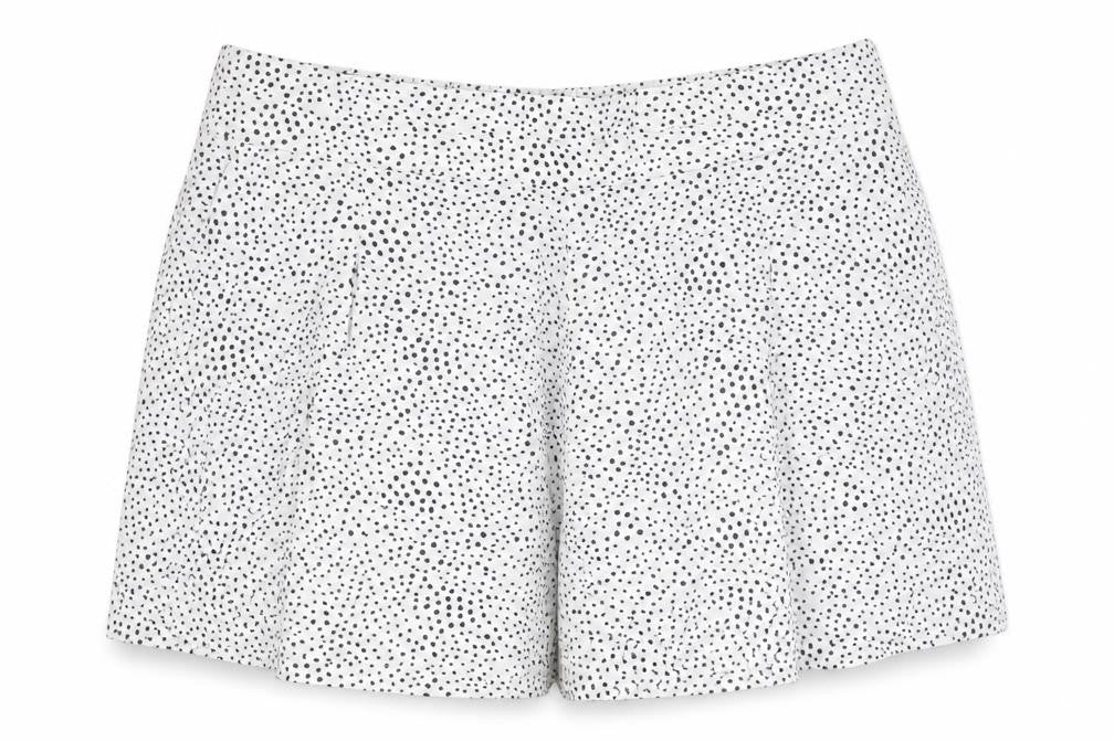 Marks and Spencer Women's White Polka Dot Shorts Size 22