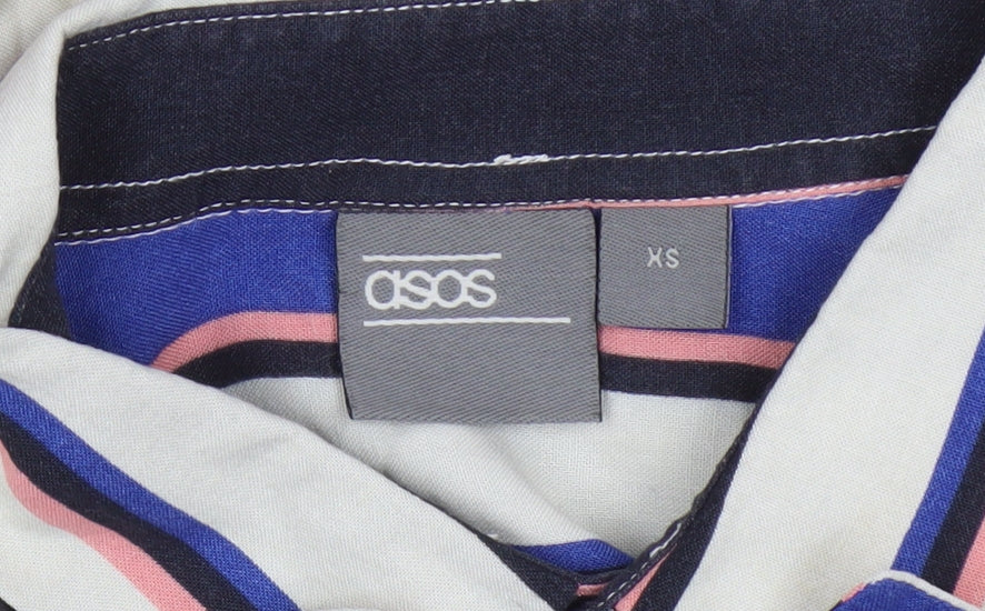ASOS Men's Multicoloured Striped Button-Up Shirt XS