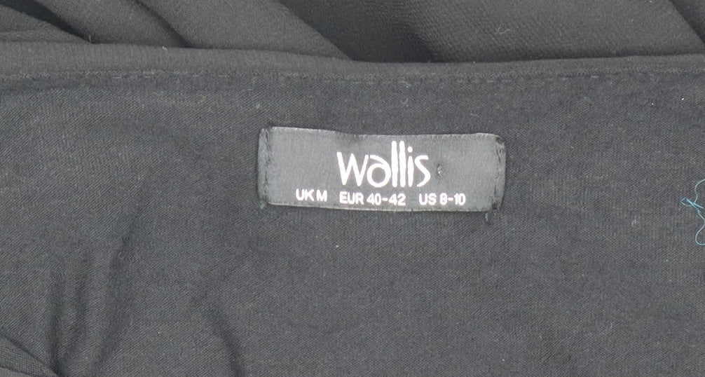 Wallis Women's Black Blouse M Polyester Stylish Casual