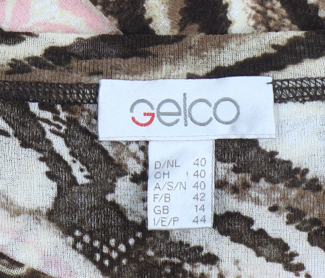 Gelco Women's Multicoloured Blouse Size 14