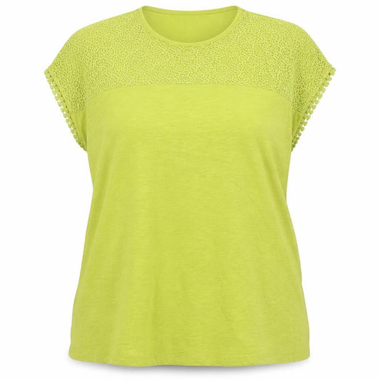 Womens UK Size XL Anna Rose Green Polyester Blend T-Shirt