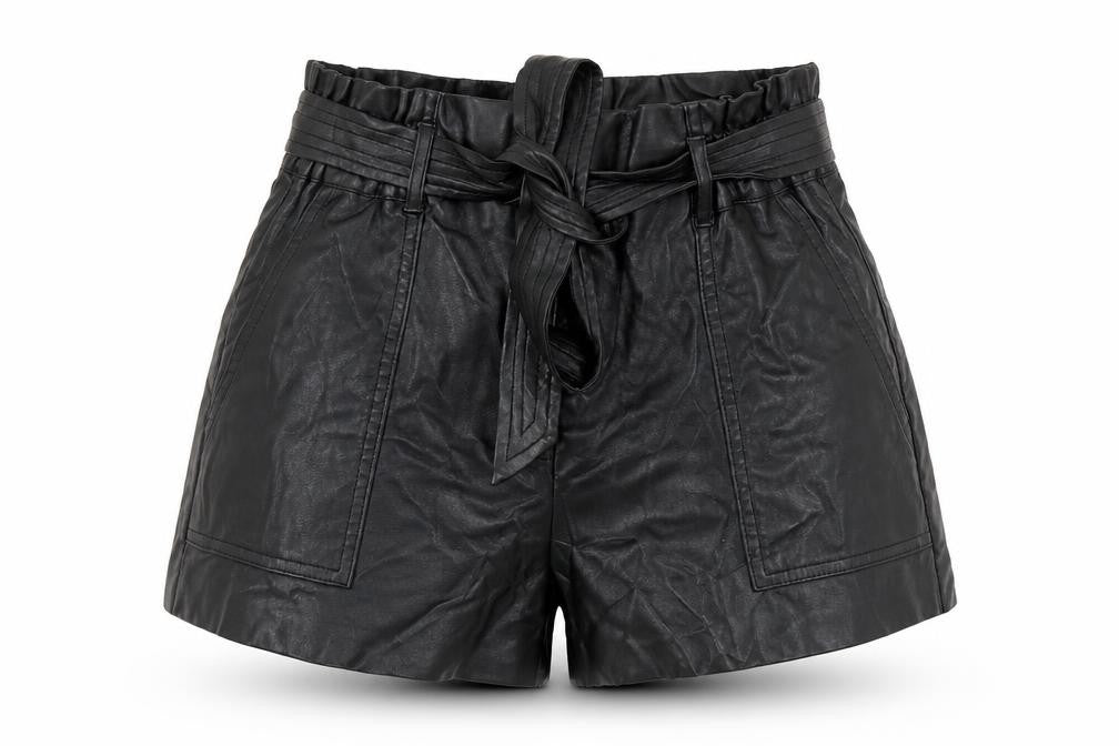 Zara Women's Black Belted Bermuda Shorts, Size S