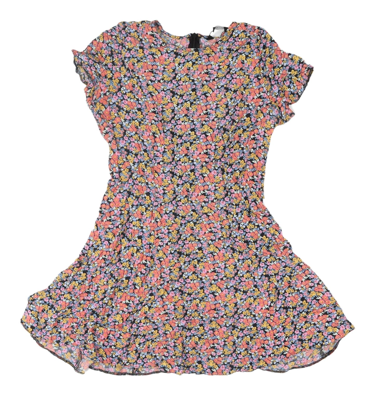 New Look Women's Multicoloured Floral Dress Size 8