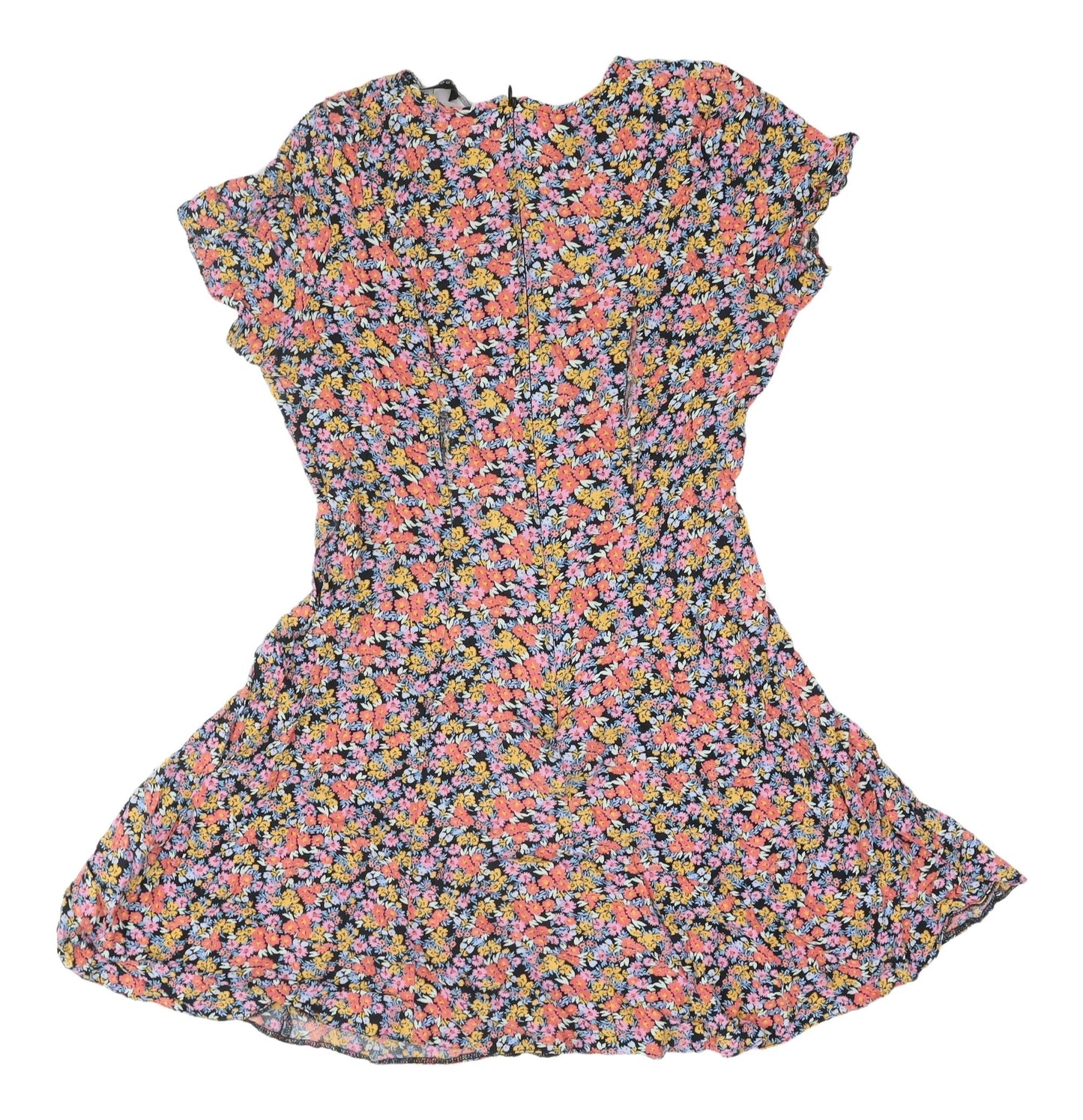 New Look Women's Multicoloured Floral Dress Size 8