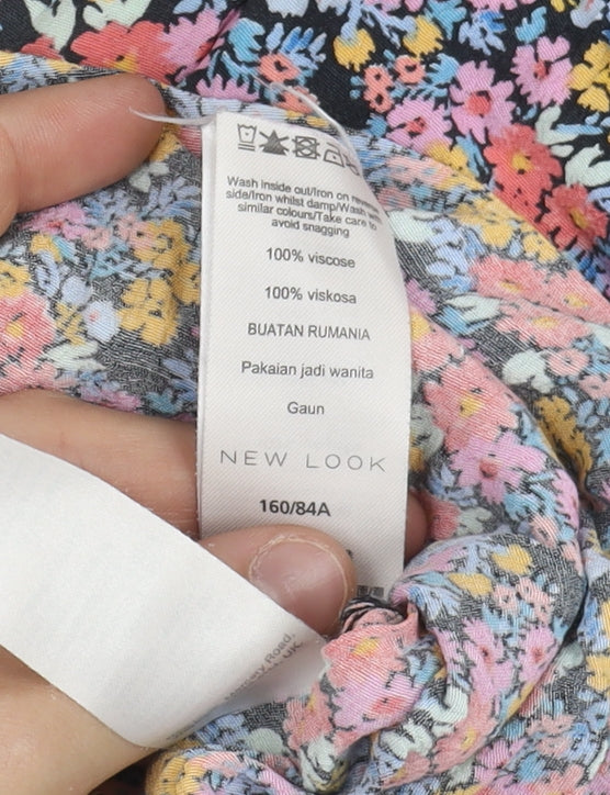 New Look Women's Multicoloured Floral Dress Size 8