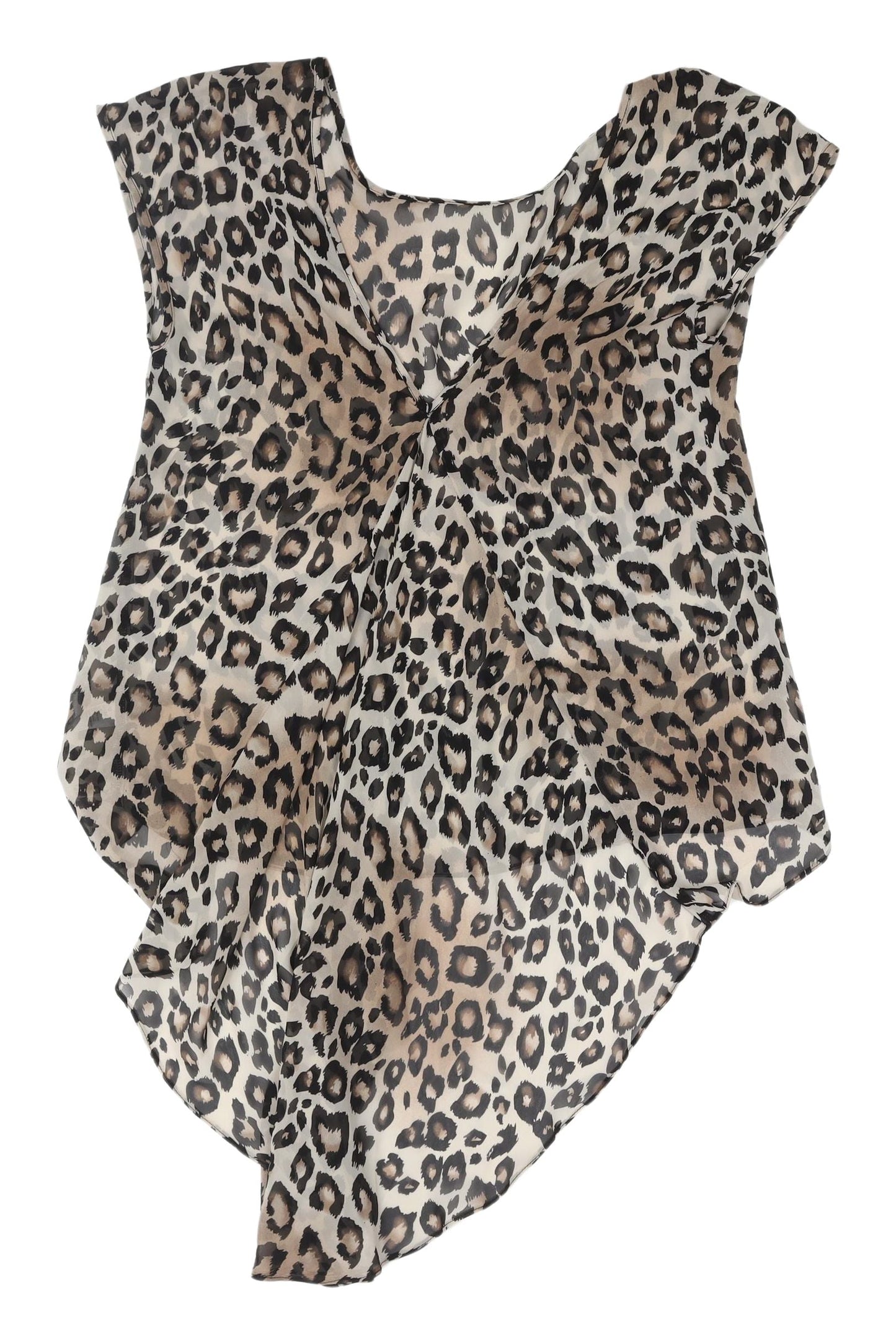 Topshop Womens Multicoloured Animal Print Blouse