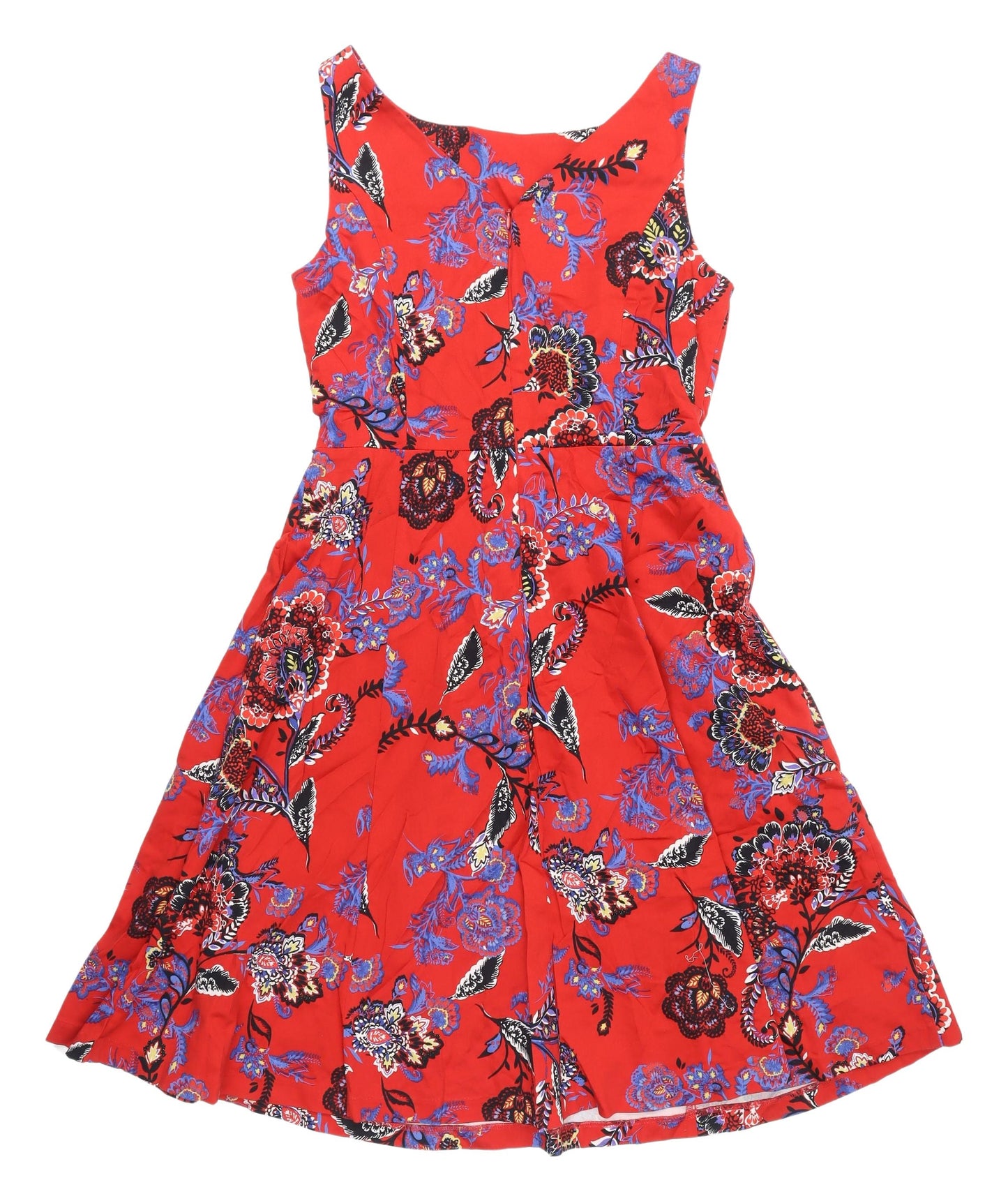 Marks and Spencer Women's Red Floral Fit & Flare Dress