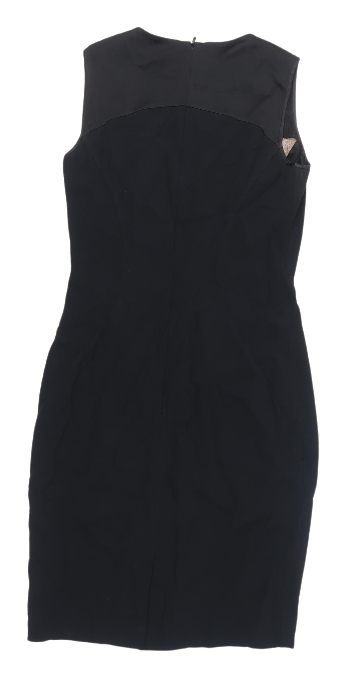 BOSS Women's Black Sheath Dress UK 6 – Elegant Evening Wear