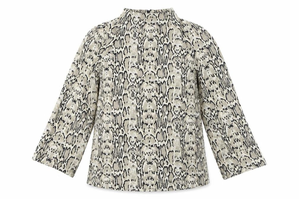 Marks and Spencer Women's Animal Print High Neck Top