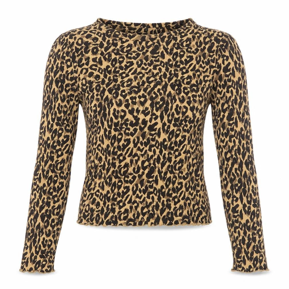 Marks and Spencer Beige Animal Print Blouse, Size 8
