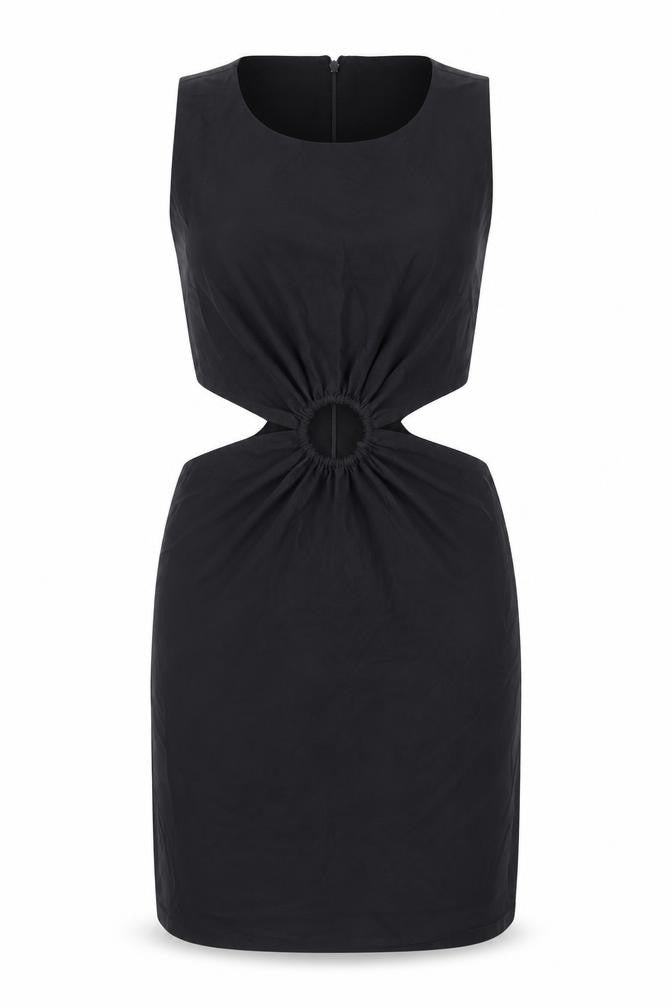 Zara Women's Black Bodycon Cut Out Dress Size 12