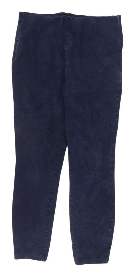 Uniqlo Women's Blue Chino Trousers - Size 30 Regular