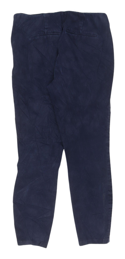 Uniqlo Women's Blue Chino Trousers - Size 30 Regular