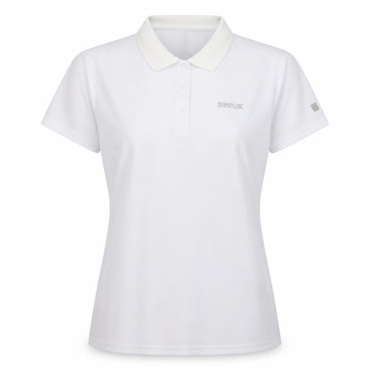 Regatta Women's White Polo Shirt Size 18 Short Sleeve