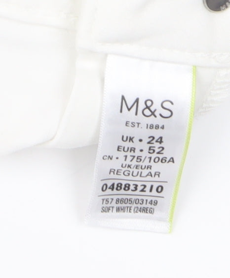 Marks and Spencer Women's White Skinny Jeans Size 24