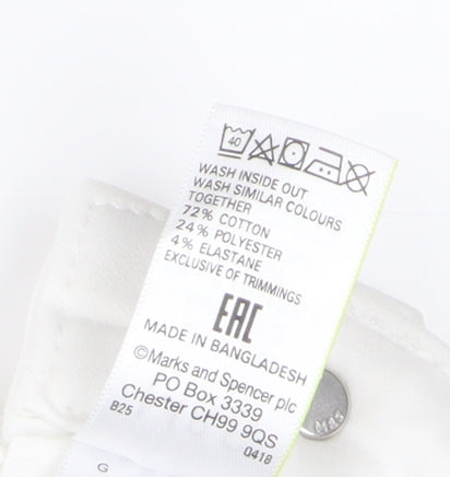 Marks and Spencer Women's White Skinny Jeans Size 24