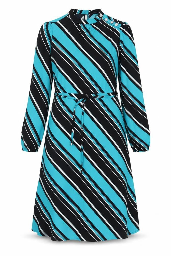 Marks and Spencer Women's Striped A-Line Dress, Size 8