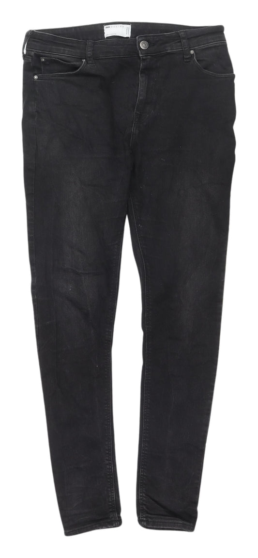 ASOS Black Women's Skinny Jeans, Size 32, Stretch Fit